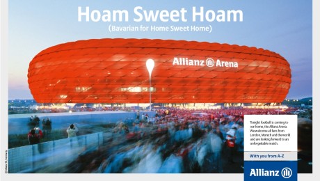 Allianz’s ‘Hoam Sweet Hoam’ UEFA CL Final Semi-Ambush