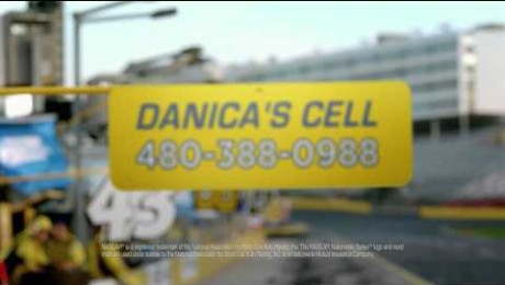 Nationwide NASCAR Ad Reveals Danica’s Cell