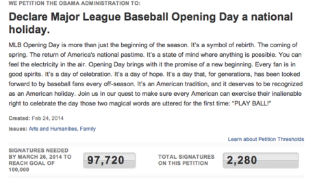 Bud Lobbies Obama For MLB Opening Day Official Holiday