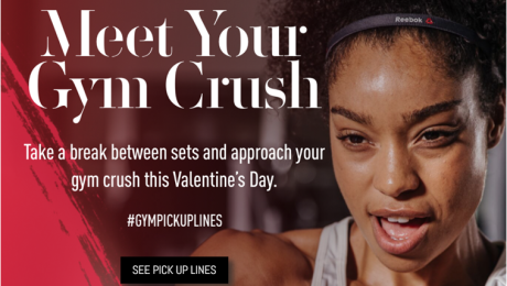 Reebok’s Valentine’s Day #GymPickUpLines Campaign Spans Digital Tool & Social Participation