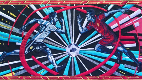BBC Sport ‘History Will Be Made’ Russia 2018 Tapestry Trailer Inspired History & Russian Embroidery