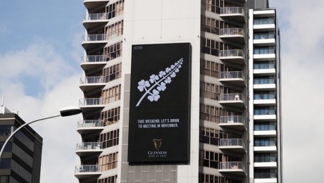 Guinness OOH St Patrick’s Day Tribute To All Blacks Winks At Irish Rugby Rivalry
