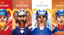 NHL Player Playoff Beards Transformed Into Menu Items In McDonald’s Canada Campaign