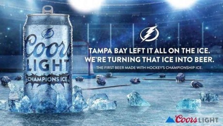Coors Light’s ‘Champions Ice’ Beer Brewed For TB Lightning Fans From Stanley Cup Winning Ice