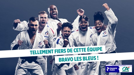 Crédit Agricole Celebrates French Judo Team In Tokyo Via #SupportersDeNosBleus / #SupportersOurBlues