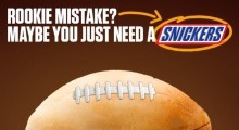 Snickers Aims To Get NFL Fans Candid Via Campaign Celebrating ‘Rookie Mistakes’