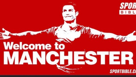 SPORTbible Welcomes Ronaldo’s Return To Man Utd By Mimicking Rival City’s Famous Carlos Tevez Billboard
