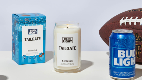 NFL Partner Bud Light & Homesick Create Scented Candle Smelling Of Football & Tailgating