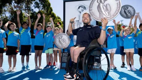 Australian Open ‘ANZ Commemorative Coin Collection’ Launched By Champ Alcott & ANZ Tennis Hots Shots