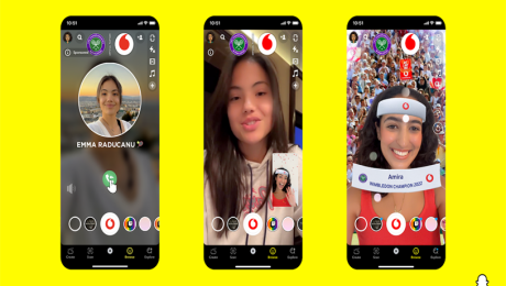 Vodafone’s Raducanu Led ‘Feel The Connection’ Via Wimbledon Centre Court Snapchat Lens