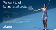 ASICS ‘Pledge To Athletes’ Print Campaign Leverages Tennis Fever To Reinforce Brand Values