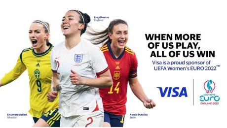 Visa ‘When More Of Us Play, All Of Us Win’ Multi-Strand Euro 2022 Work Champions Women’s Soccer & Business