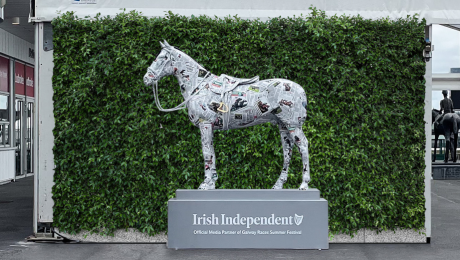 Irish Independent Sculpts Racehorse From Past Paper Editions To Promote Its Galway Races Coverage & Partnership