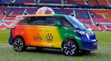 VW Activates UEFA Women’s Euro 2022 Via ‘Tiny Buzz Car’ On-Pitch Stunt & Social Campaign