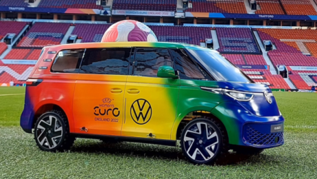 VW Activates UEFA Women’s Euro 2022 Via ‘Tiny Buzz Car’ On-Pitch Stunt & Social Campaign