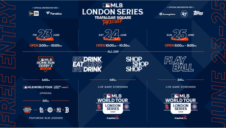 MLB Champions London Series Via ‘Trafalgar Square Takeover’ Live Baseball Experience