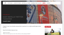 Neville In Vauxhall ‘England Twitter Takeover & Big Pitch’