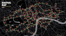 Nike Reworks Iconic London Tube Map Into NikeFuel Map