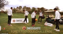 Man Utd Stars Play Comic ‘Footgolf’ For Swissquote Online Film.