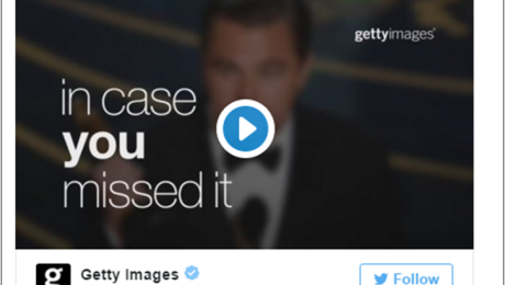 Getty Images Turns Stock Oscars Pics Into 15-Sec #BestPicture Ads