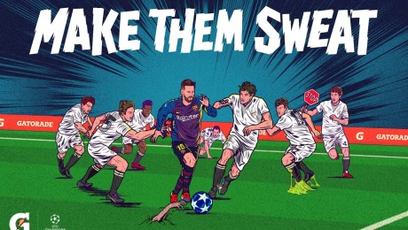 Gatorade Turns Sweat Into Art In Campaign Starring Lionel Messi and Gabriel Jesus
