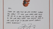 Baltimore Orioles Players Send Handwritten ‘Thank You’ Notes To Fans After An 108-Loss MLB Season