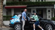Creasey & Groth Drive Awareness Of Uber + Kia Fan Fleet Partnership At The Australian Open 2020