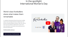 England Women’s Team Team Up With Google Cloud For #IAmRemarkable Campaign & Workshop On International Women’s Day