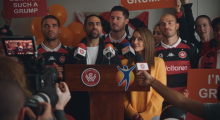 Western Sydney Wanderers FC Sponsor Voltaren Spot Tackles The ‘Grumps’
