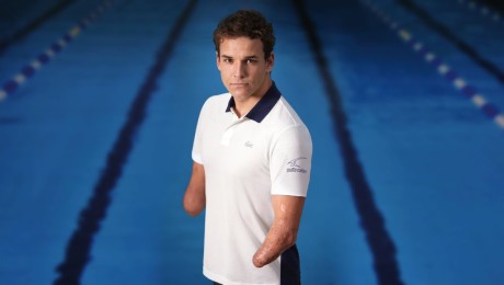 Lacoste Campaign Promotes New Collection With Paralympic Swimmer Théo Curin