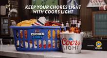 Coors Light ‘Chores Light’ Will Do Your Laundry So You Can Watch More Football