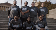 Dove Men+Care Tackle Underarm Confidence Via  #HugLikeADoveMan Philly Post-Super Bowl Campaign